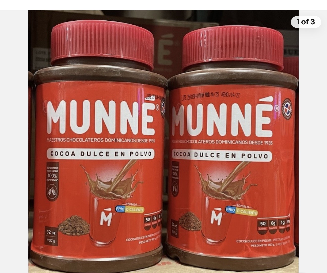 Chocolate de mesa disponible en Mini Market El Golfo