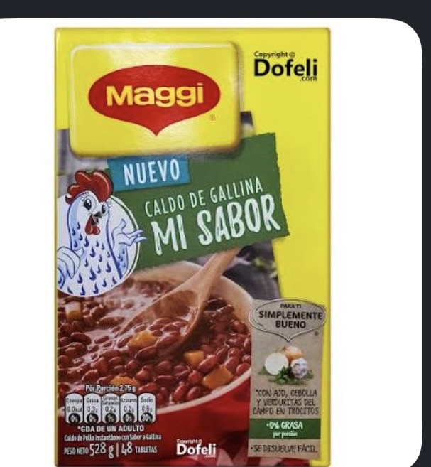 Sopitas y cubitos disponible en Mini Market El Golfo